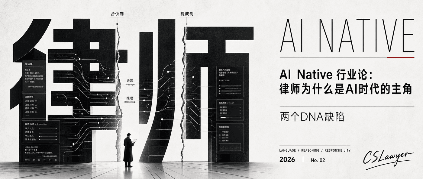 AI Native 行业论：律师为什么是AI时代的主角封面图