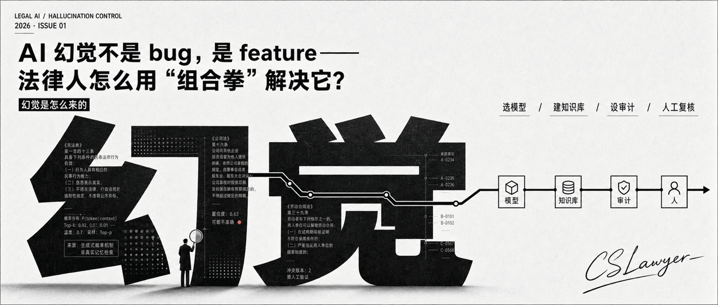 AI 幻觉不是 bug，是 feature——法律人怎么用