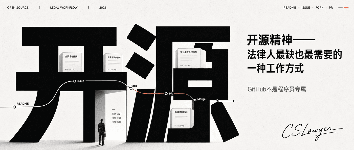开源精神——法律人最缺也最需要的一种工作方式封面图