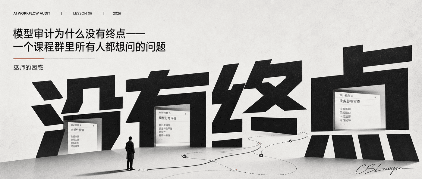 模型审计为什么没有终点——一个课程群里所有人都想问的问题封面图