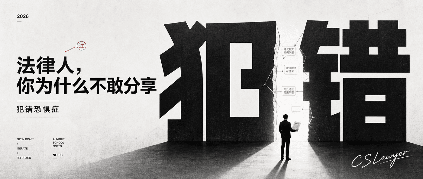 法律人，你为什么不敢分享封面图