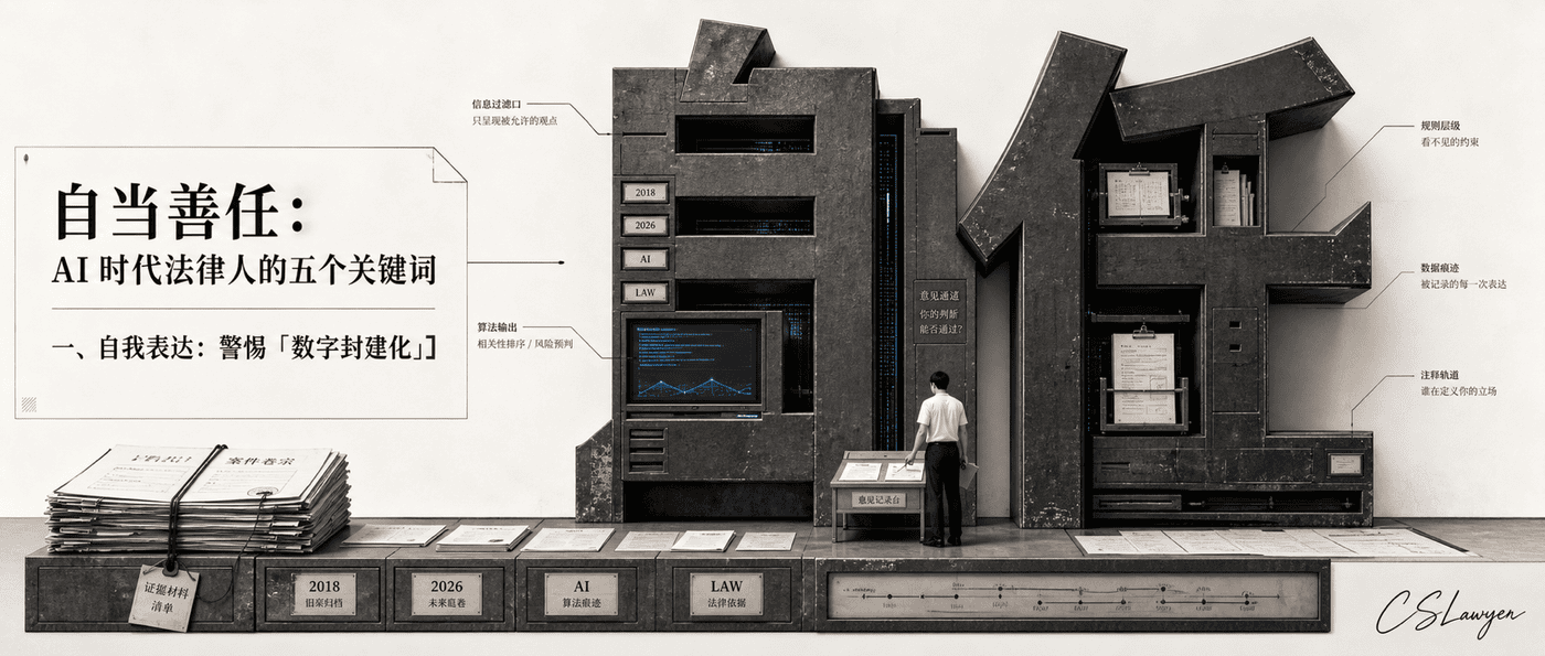 自当善任：AI 时代法律人的五个关键词封面图