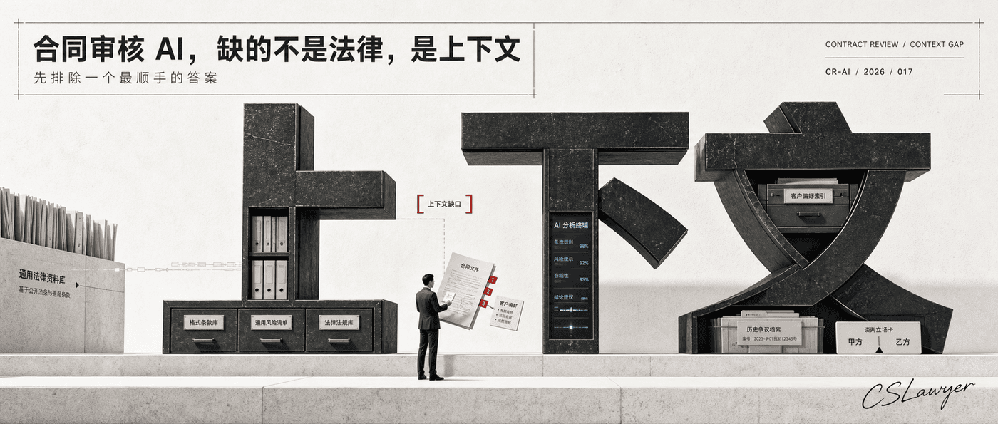 合同审核 AI，缺的不是法律，是上下文封面图