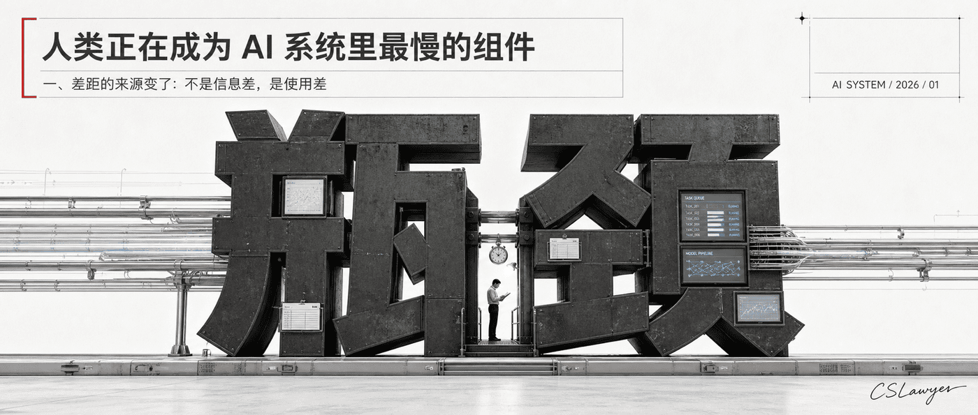 人类正在成为 AI 系统里最慢的组件封面图