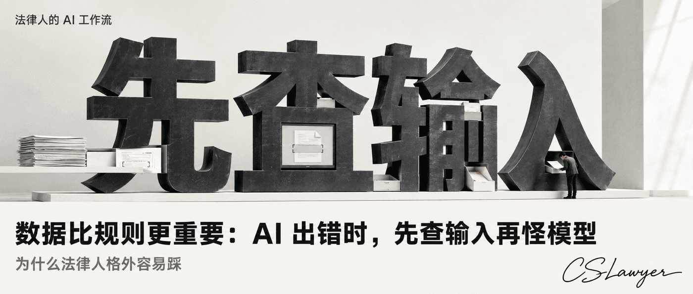 数据比规则更重要：AI 出错时，先查输入再怪模型封面图