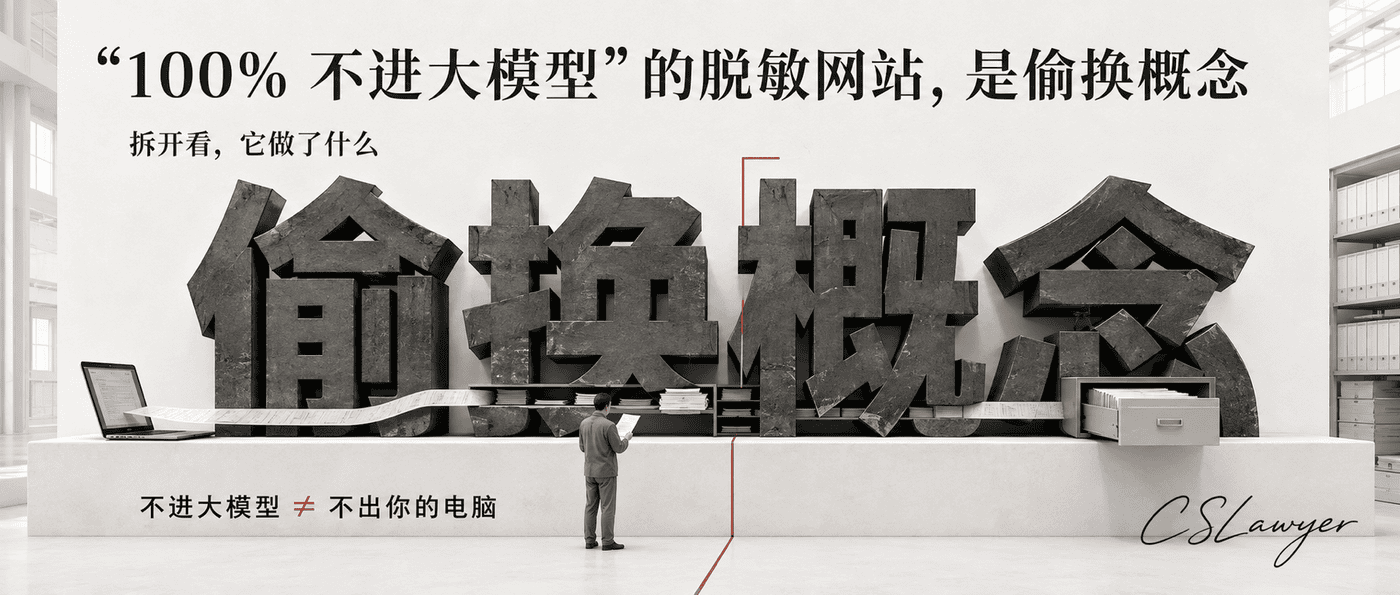 “100% 不进大模型”的脱敏网站，是偷换概念封面图